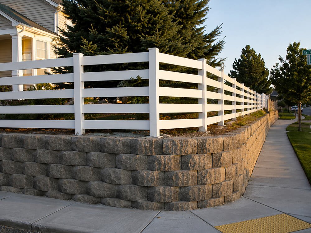 5-rail vinyl ranch fencing in Albuquerque NM