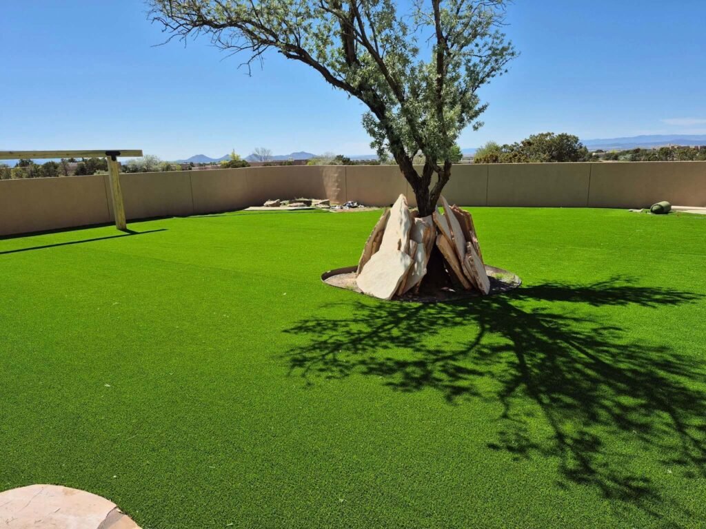 Artificial turf installation in Albuquerque, NM