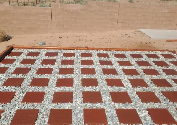 Backyard pavers in Albuquerque, NM